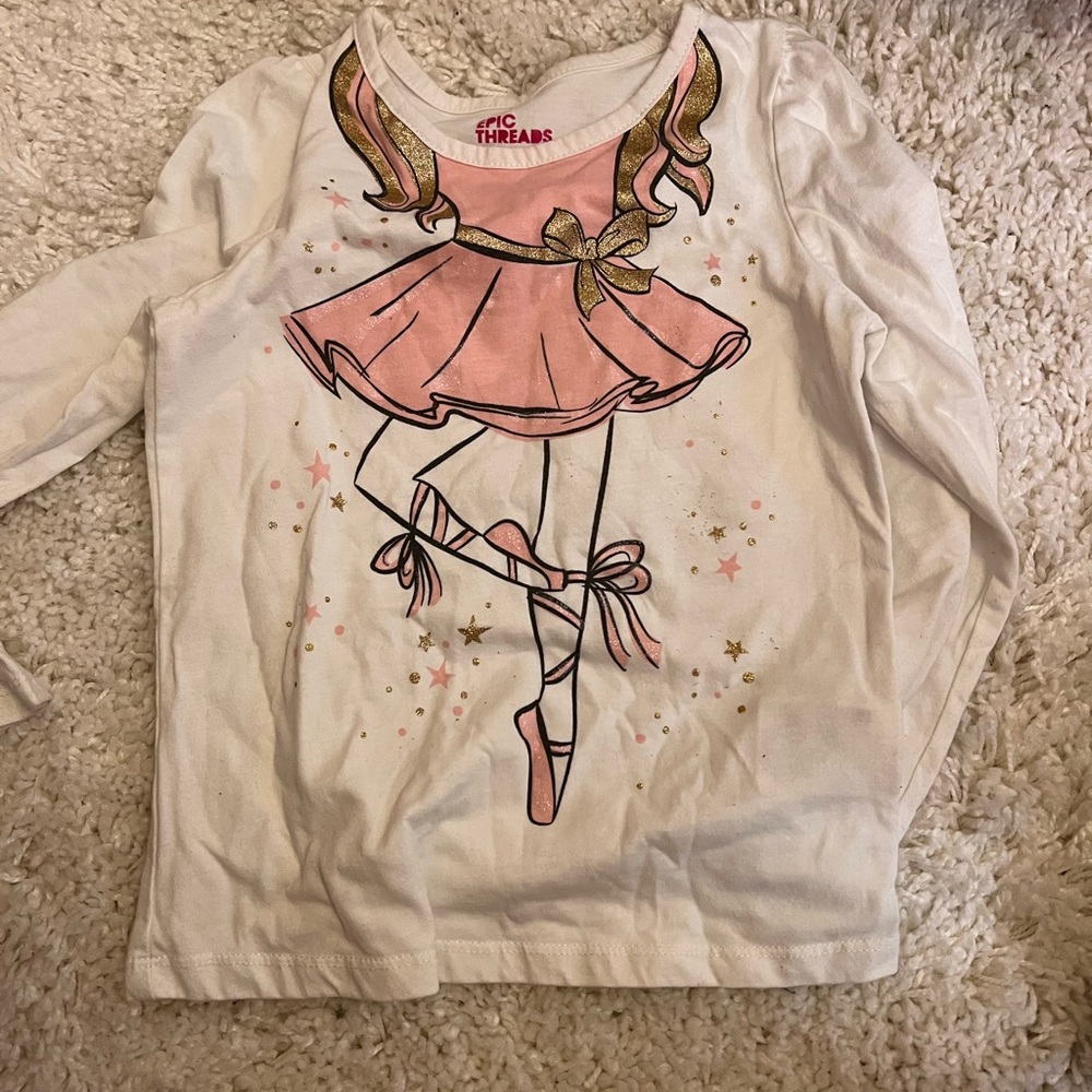 Lot of five long sleeve size 6 shirts